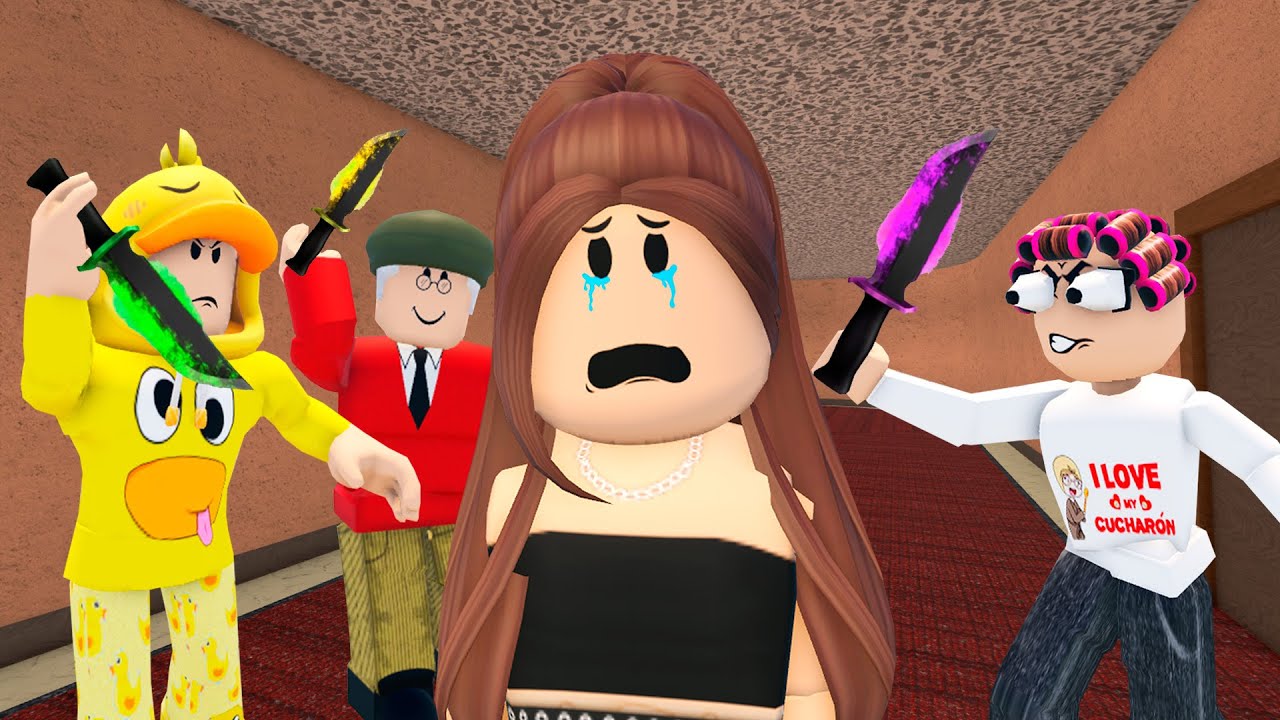 TODOS QUIEREN MATAR a Melina en Muder Mystery Roblox!