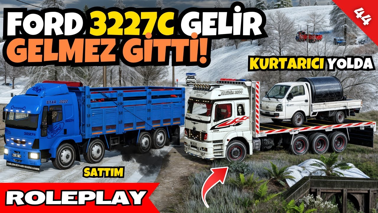 Karda Kurtarma Operasyonu! Mercedes 3228 ile Göreve Çıktık