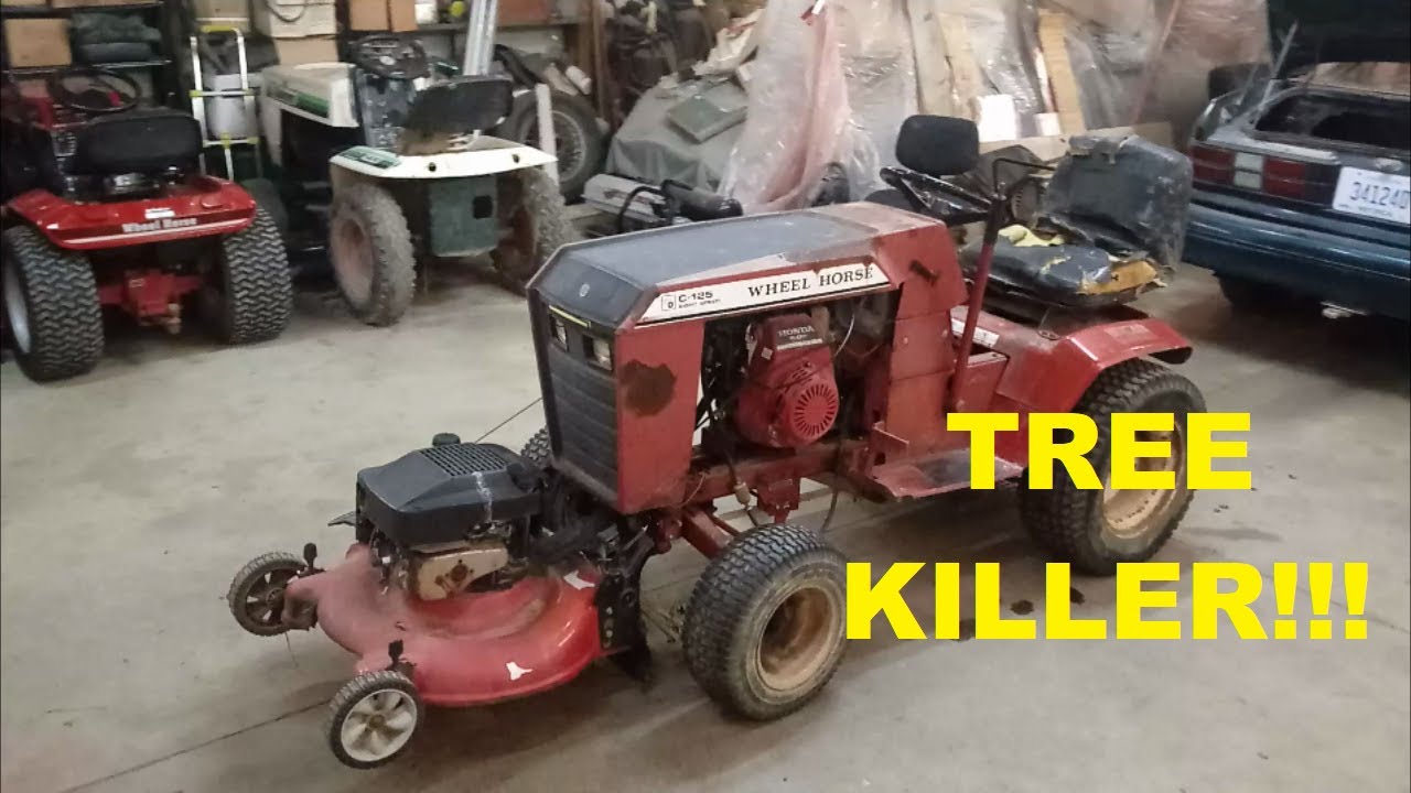 I BUILT A DEATH TRAP! Homemade brush hog attachment for Wheelhorse