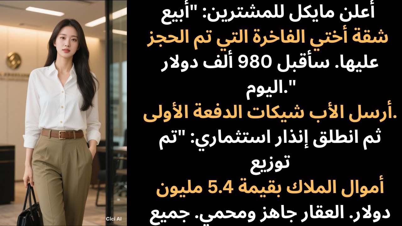 أراني أخي شقتي الفاخرة التي تم الاستيلاء عليها، ثم وصلني مبلغ التعويض من صندوق التحوط.