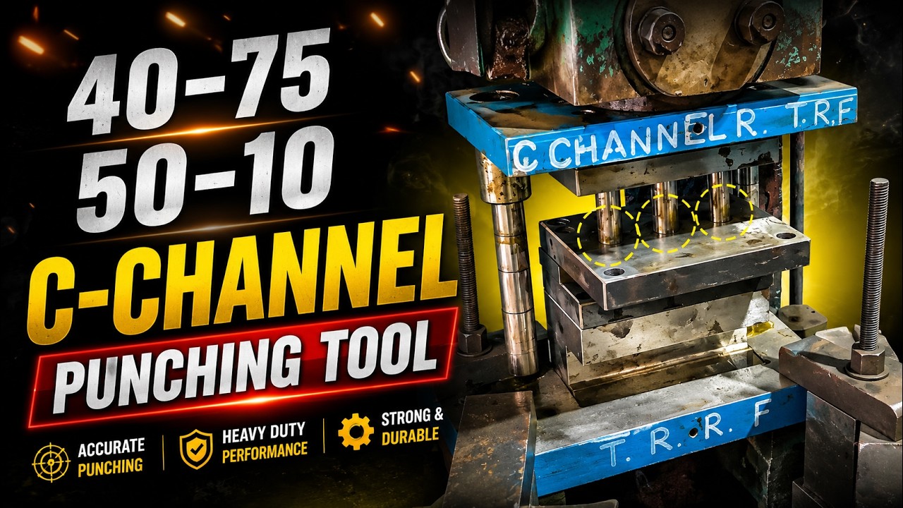C-Channel Punching Tool | Precision Sheet Metal Punching | TRF Tool Setup 