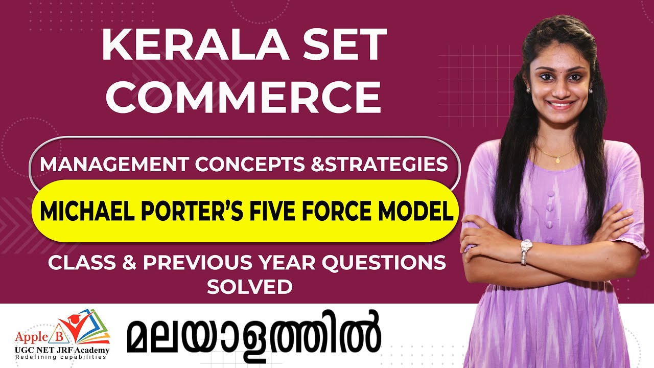 Модель пяти сил Майкла Портера | Kerala SET Commerce | Концепции и стратегии менеджмента | Apple B