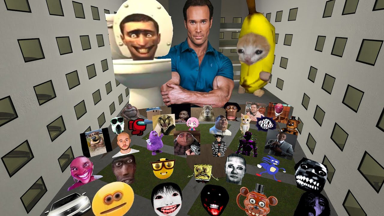 Nico's Nextbots Vs Me in Backrooms Gmod !!