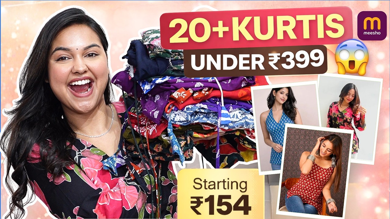 Backlace/ Corset Back Short Kurtis Starting At Rs.154😳 | Meesho Bold & Trendy Short Kurtis Haul😍