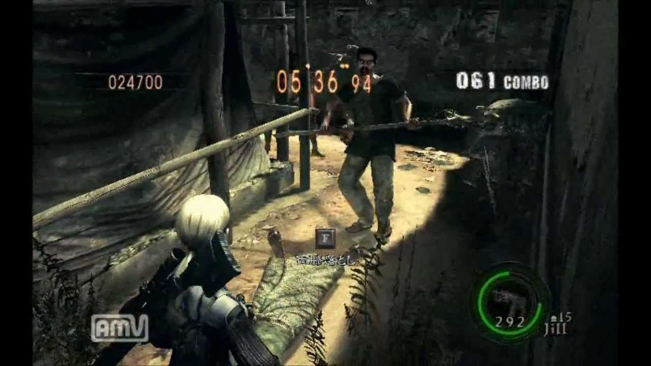 Resident Evil 5 Mercenaries SOLO Public Assembly 662k (Jill Battle suit)