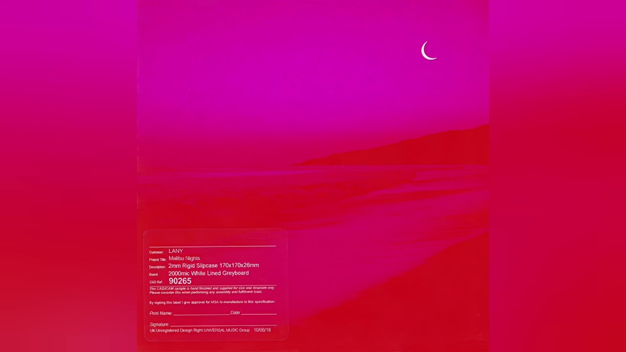 LANY - Malibu Nights (Official Instrumental) 