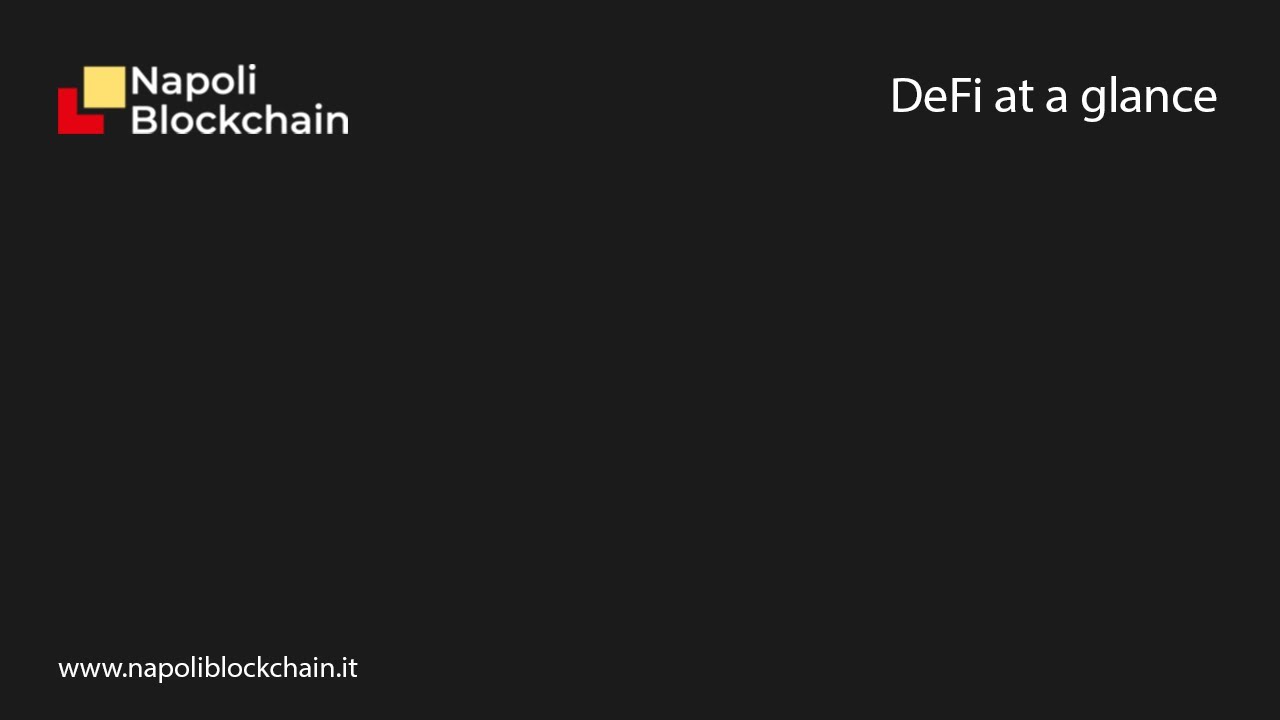 DeFi at a glance - Introduzione alla finanza decentralizzata