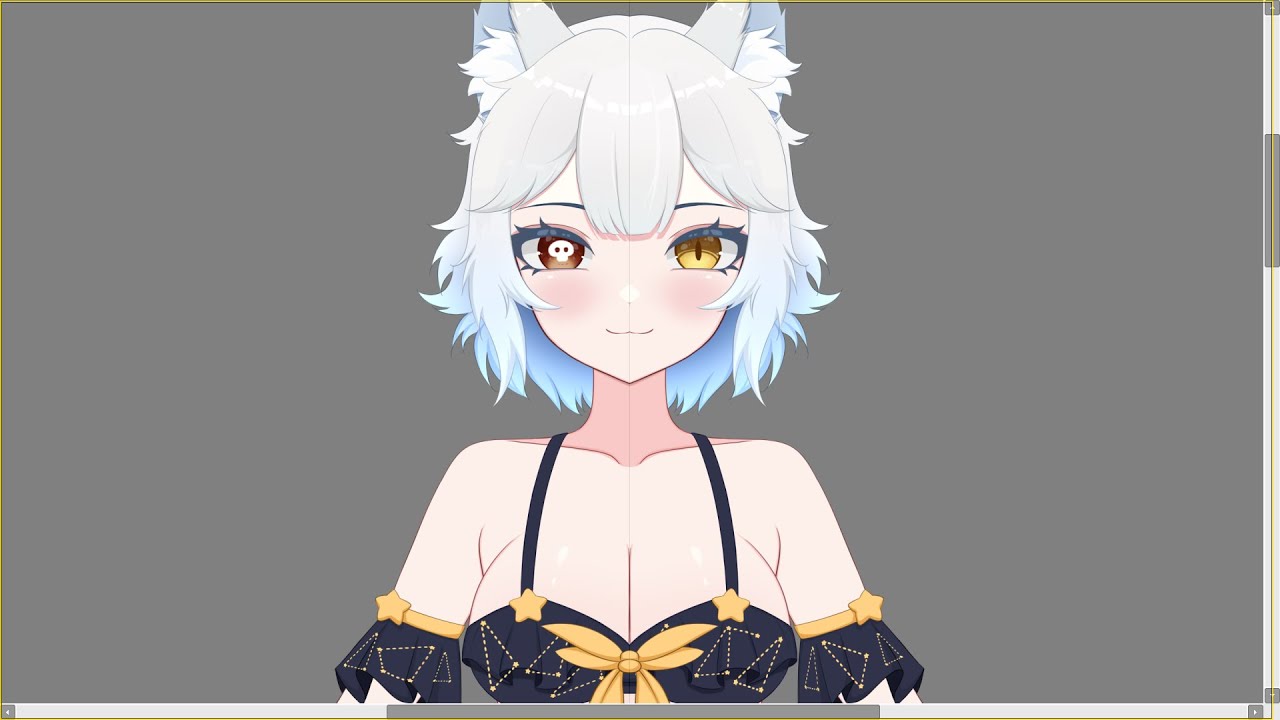 Draw and Chill /  Khatjiit Vtuber Model Commission / Cutting part
