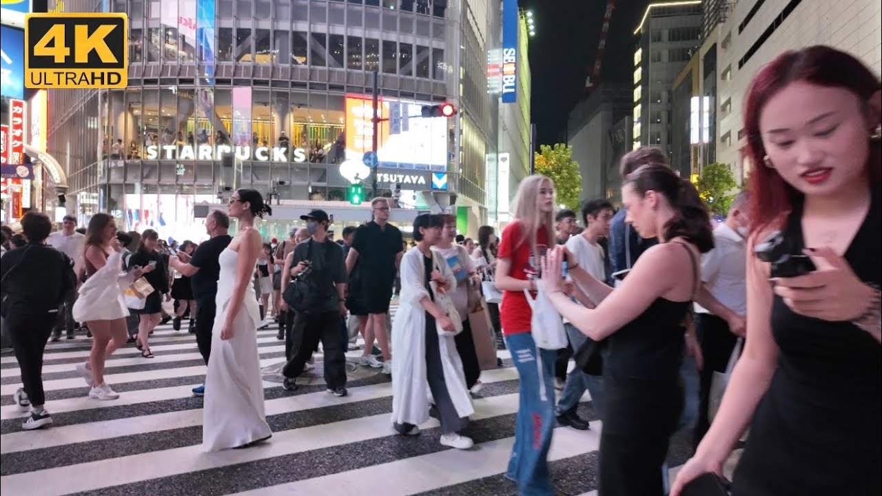 【4K】SHIBUYA CROSSING POV Walk Across Shibuya Scramble Crossing | World's Busiest Intersection