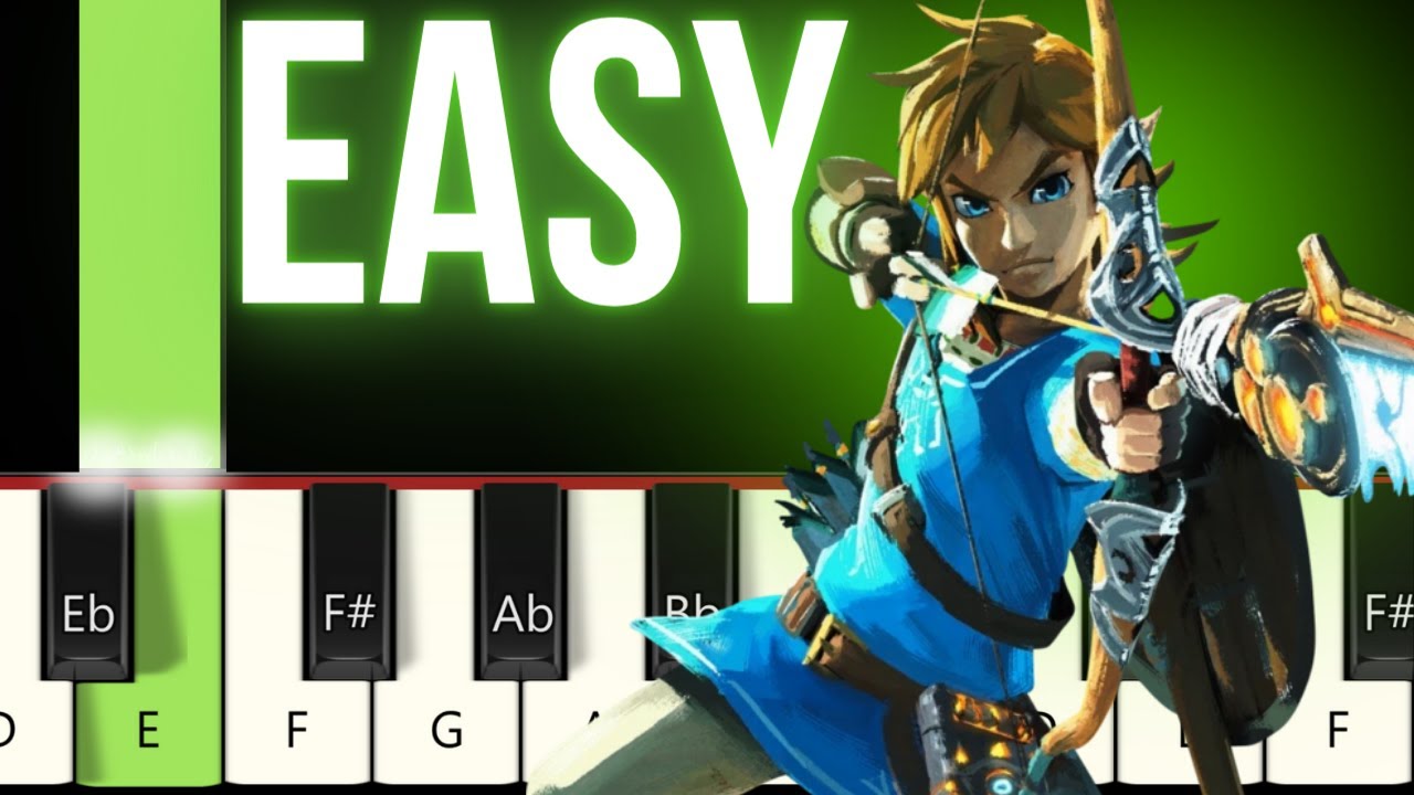 The Legend of Zelda: Breath of the Wild - EASY Piano tutorial (Rito Village Night)