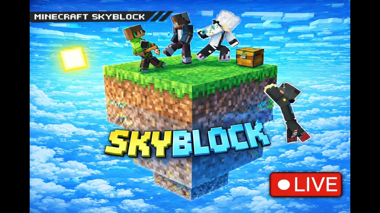☁️ Chill Skyblock Stream with Friends | Minecraft Live