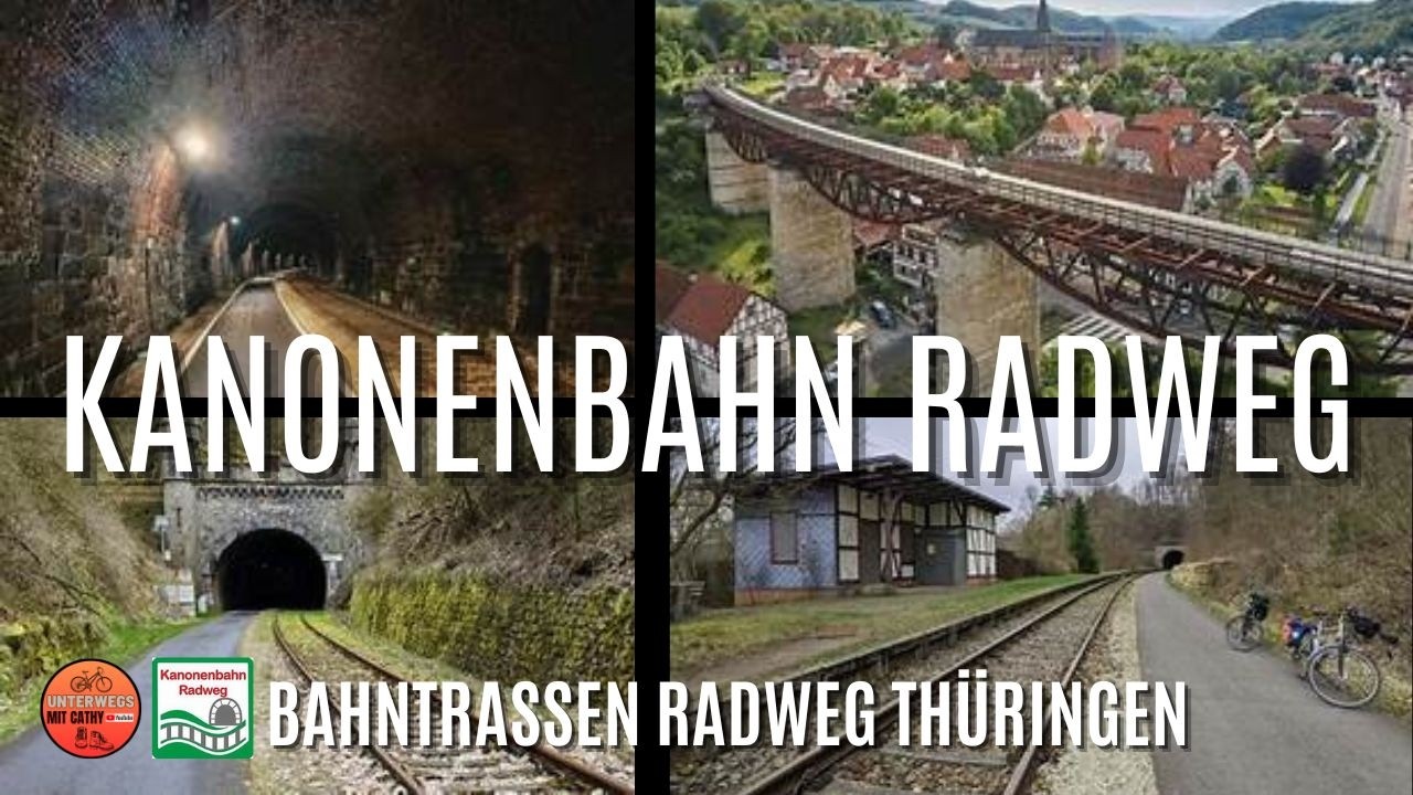 🚴🏻‍♀️Bahntrassen Radweg Kanonenbahnradweg - 1,5 km langer Tunnel, grandioses Viadukt, Draisinen