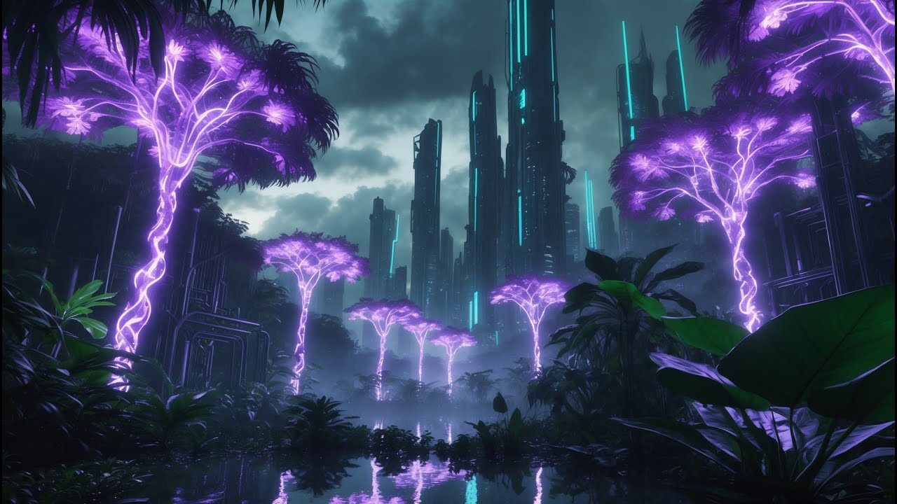 🌿 Neon Jungle City: 2 Hours of Atmospheric Liquid Drum and Bass 🌃✨ High Energy Beats!