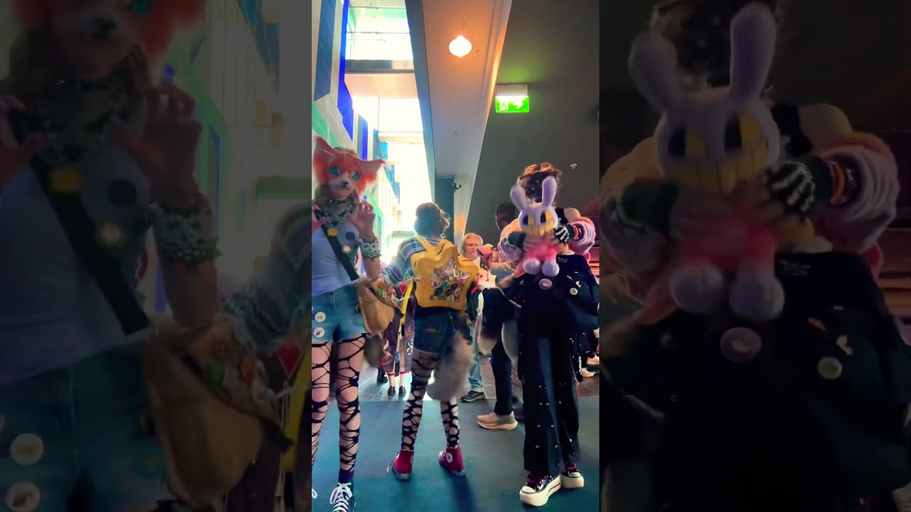 W @Cenix_D0es_Art :3 #therain #fypviralシ #furry #fursuit #friends