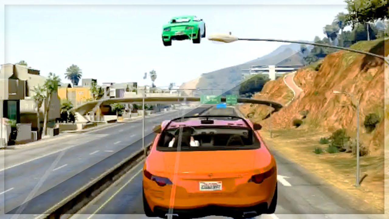 GTA 5 Funny Moments - Ultimate Slipstream Ramps - (GTA V Online Games Stunts)