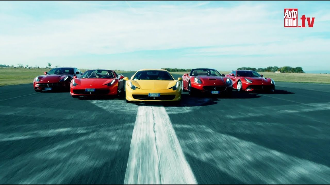 Ferrari - F12 Berlinetta, California 30, 458 Italia, 458 Spider and FF