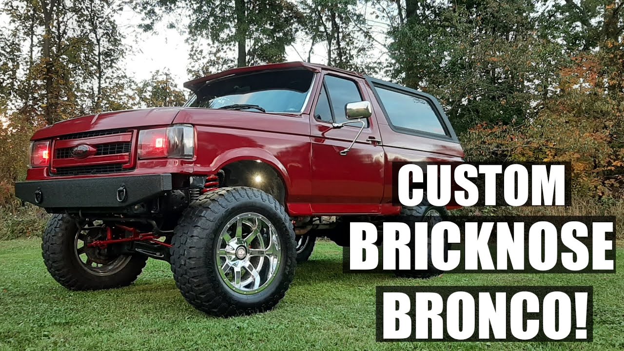 CUSTOM BRICKNOSE BRONCO!    1987 Ford Bronco walk around