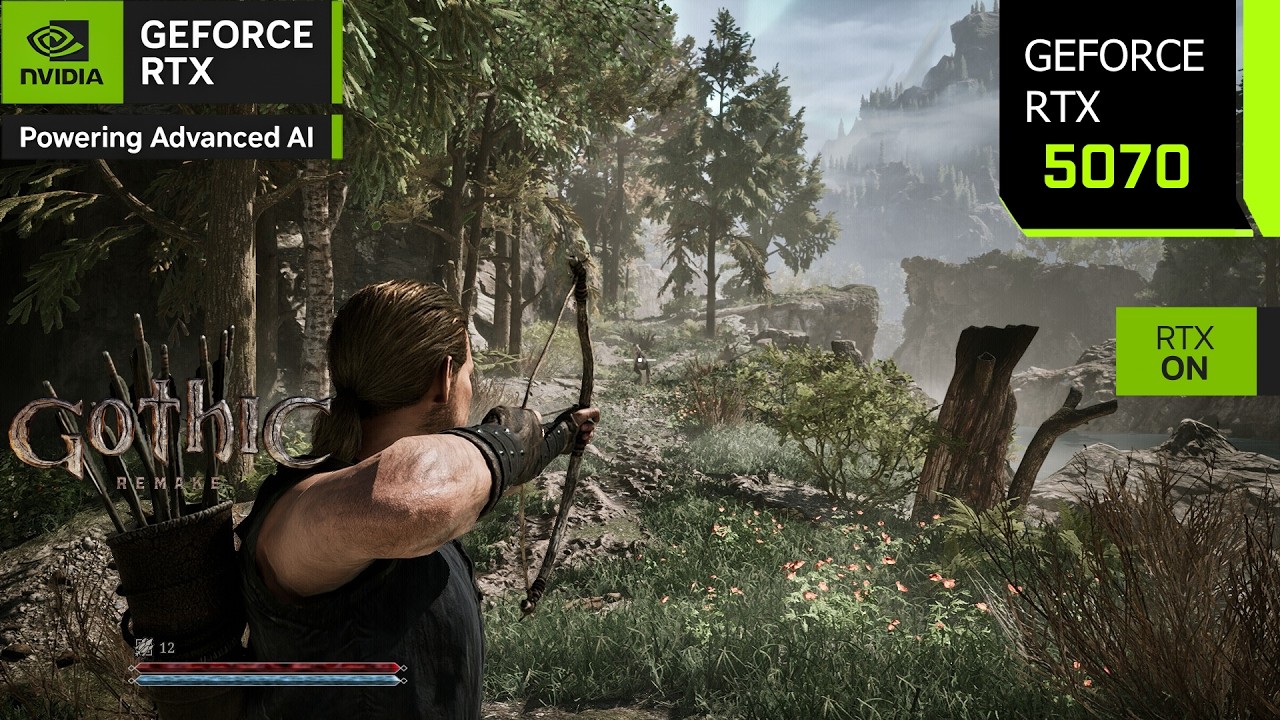 Gothic 1 Remake | RTX 5070 4K, 1440p, 1080p DLSS 4.5 Multi Frame Generation | PC Performance
