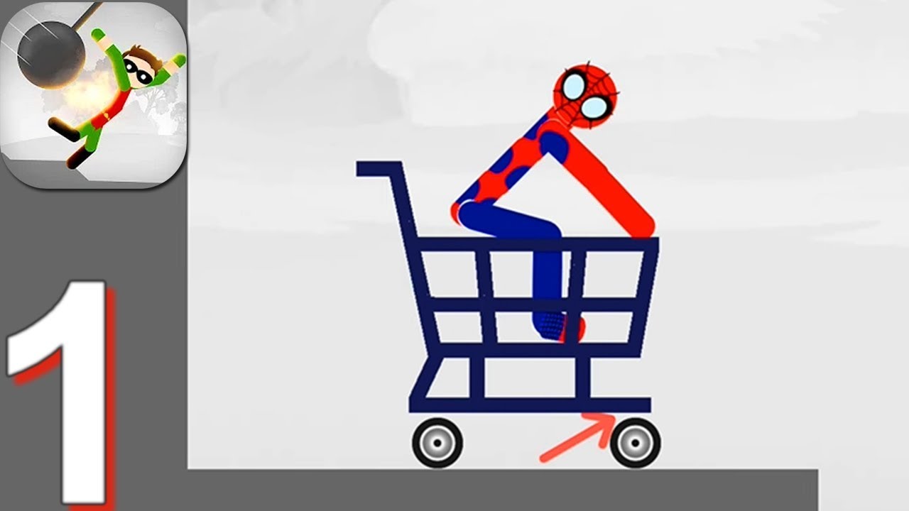 Superhero Stickman Crash: Ragdoll Car Dismounting - Gameplay Walkthrough Part 1 (Android)