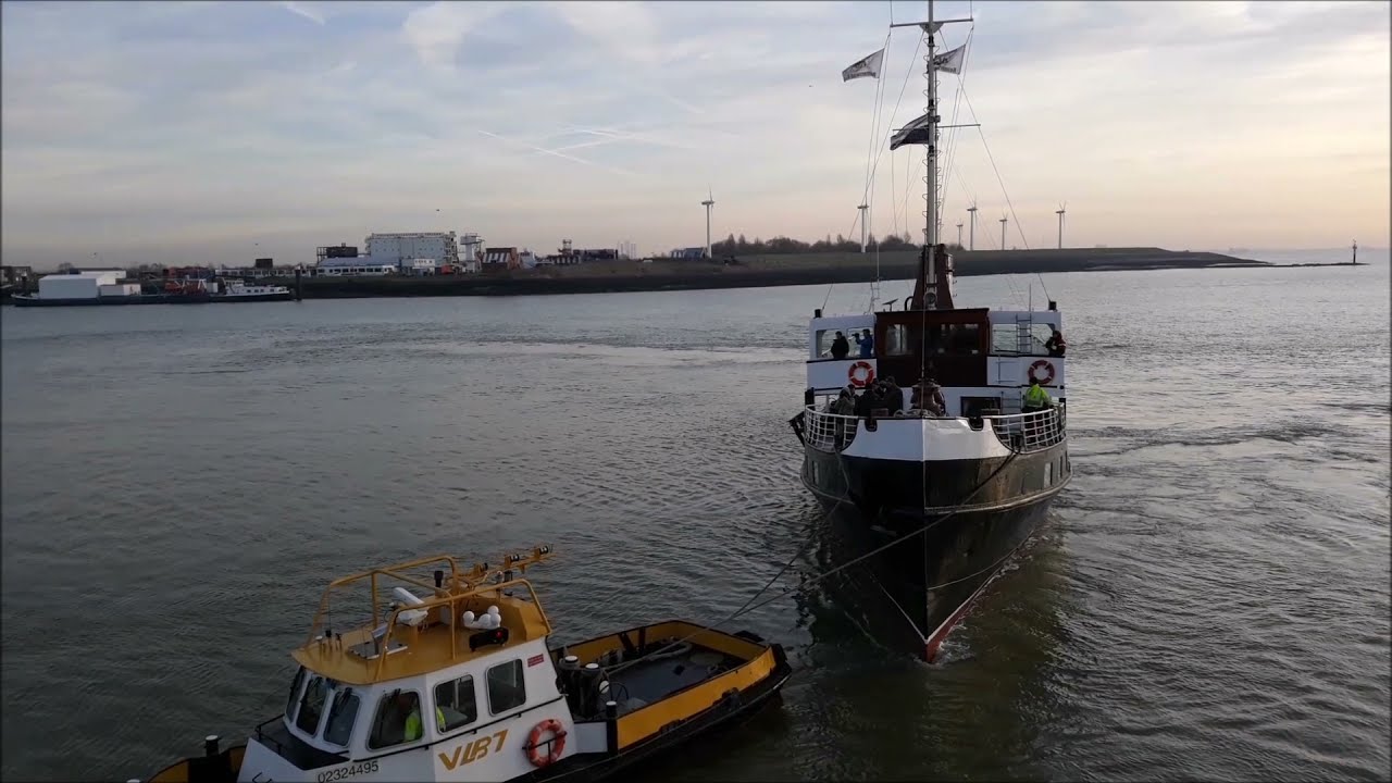 Voormalige veerboot Koningin Emma terug in Vlissingen