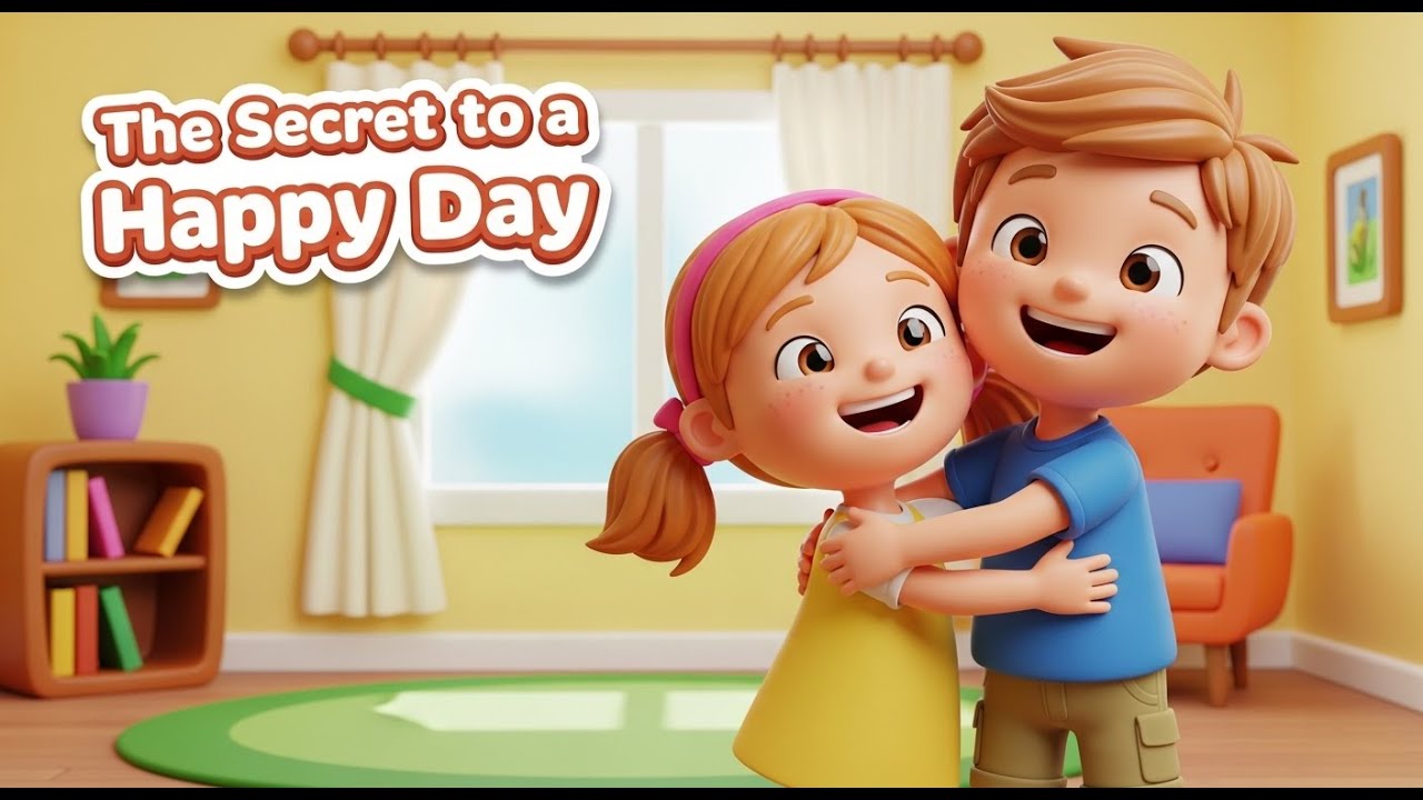 The Secret to a Happy Day 😊🌞 | Kids Moral Story | Happiness & Good Habits