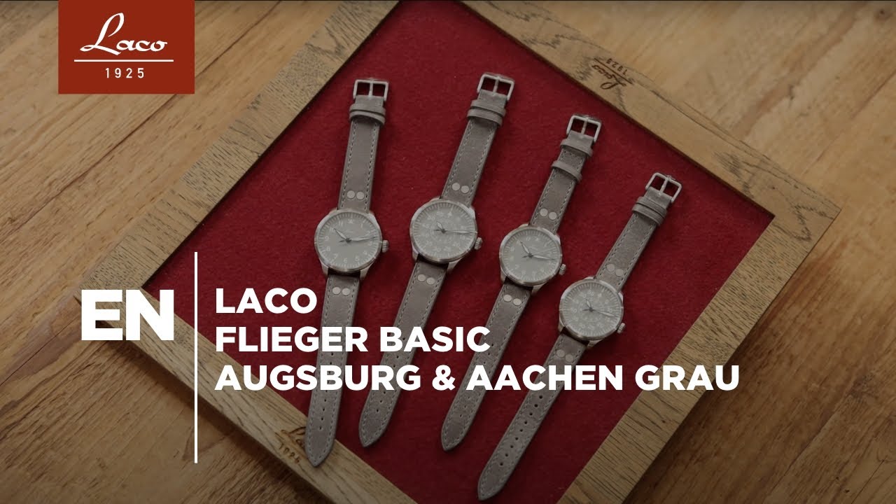 Laco Pilot Watches Basic Augsburg Grau and Aachen Grau