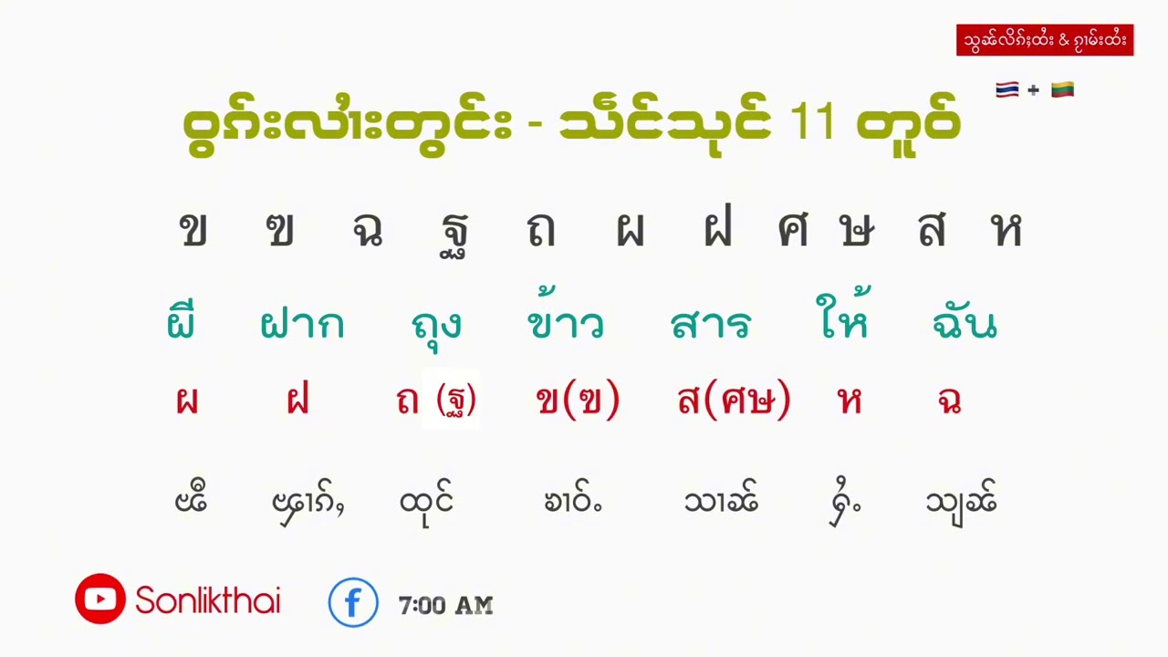 ဝွၵ်းလၢႆးတွင်းတူဝ်မႄႈလိၵ်ႈထႆး 44 တူဝ် သဵင်ၵၢင်9 သဵင်သုင်11 သဵင်တႅမ်ႇ24