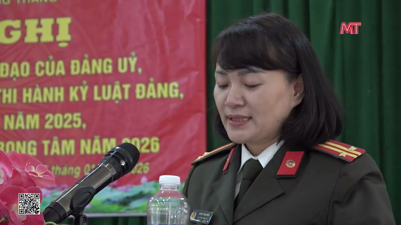 Công an xã Mường Thàng tổng kết công tác năm 2026