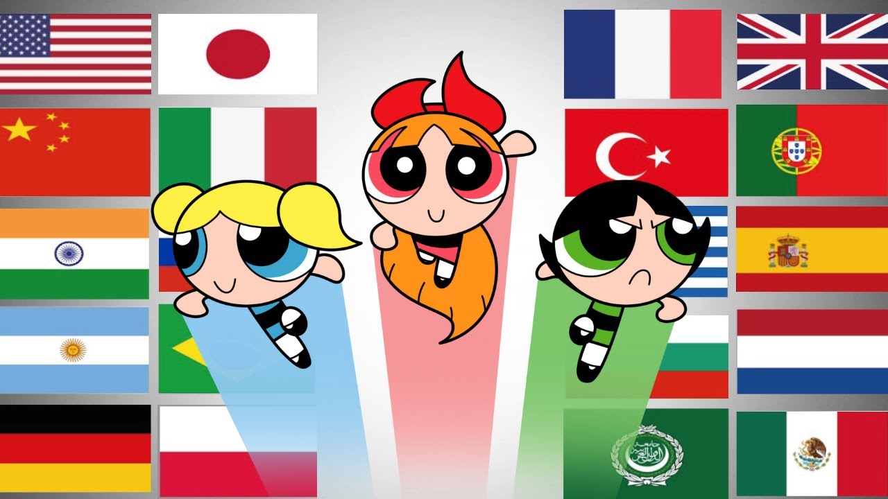 Powerpuff girls in different languages | Google translate meme.