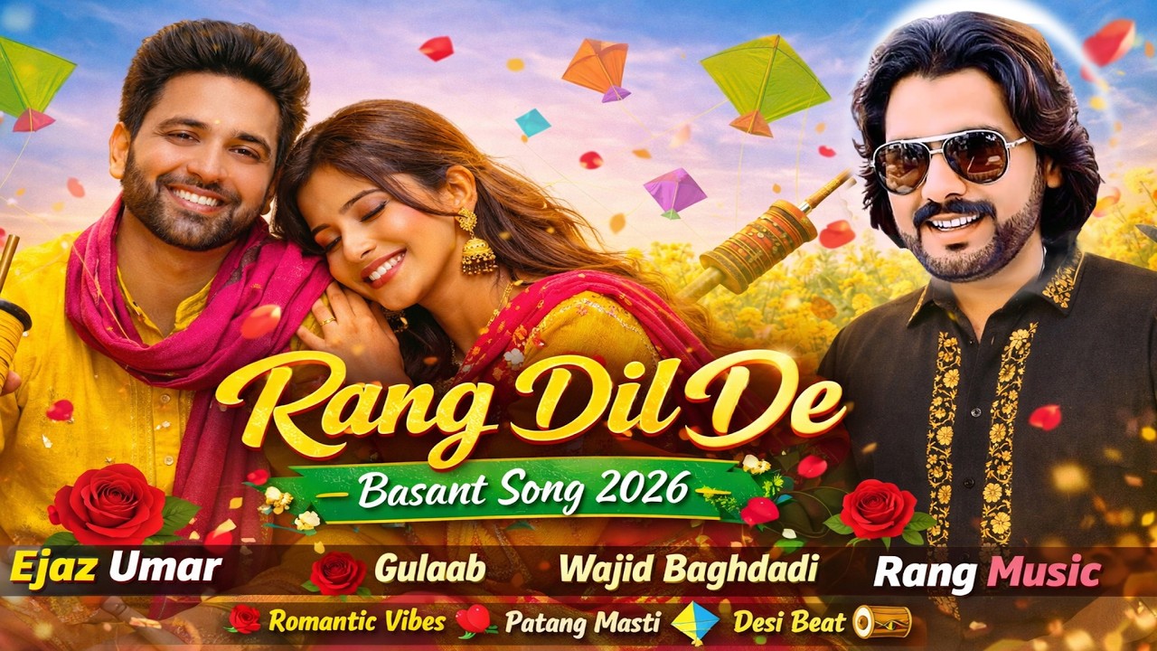 Rang Dil De – Basant Song 2026 | Wajid Ali Baghdadi |Saraiki Punjabi Romantic Song#wajidbaghdadi2026