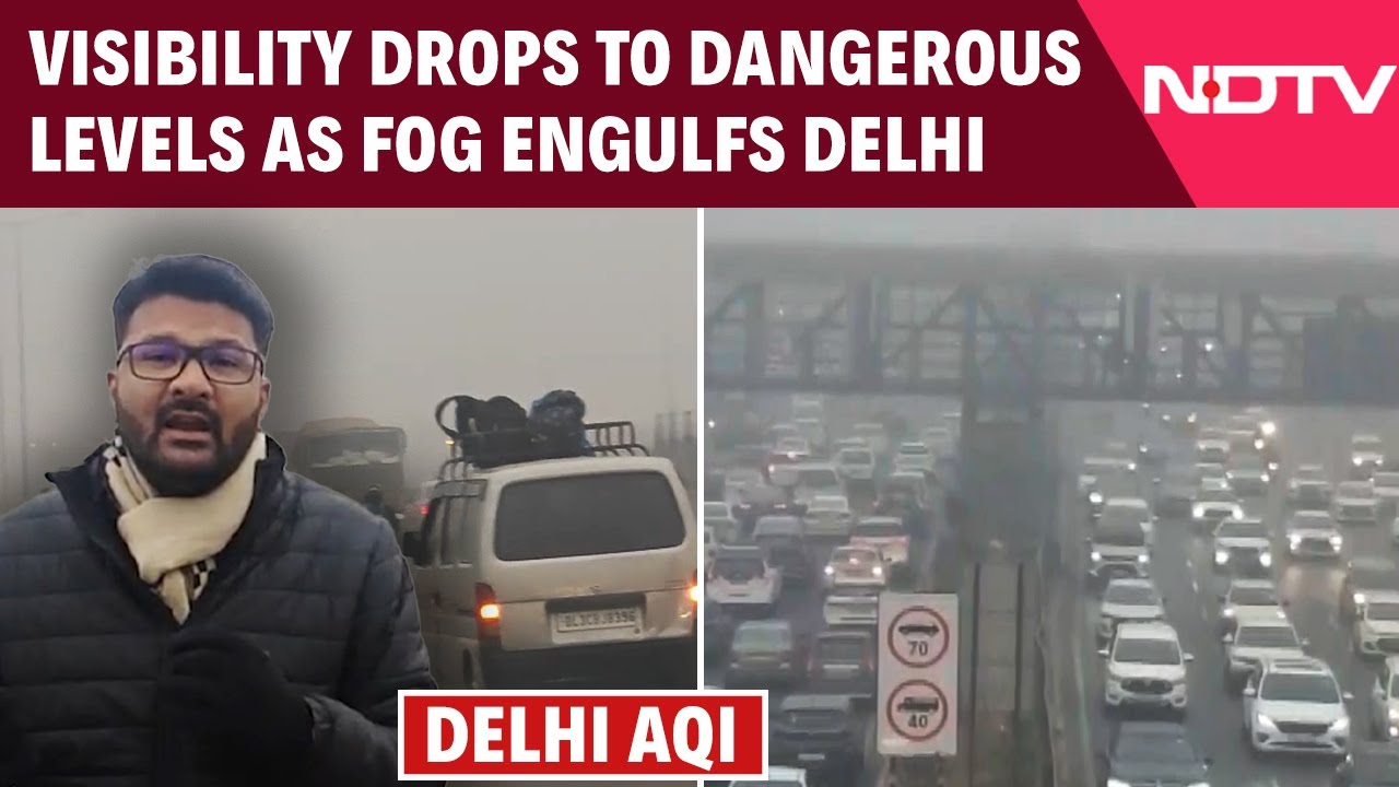 Delhi Smog | Dense Fog Engulfs Delhi NCR, Visibility Drops To Dangerous Levels