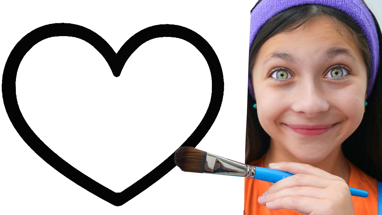 Angel is Painting Shapes | Best Learning Video for Toddlers!