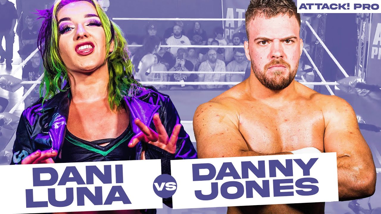 Dani Luna vs Danny Jones (ATTACK! Pro) #intergenderwrestling