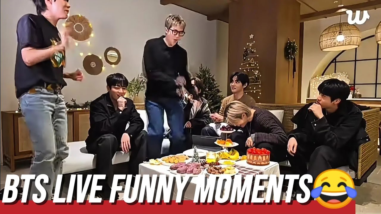 BTS Live Funny Moments 😂 | OT7 WEVERSE LIVE FUNNY Chaos, Laughs & Cute Fails 💜#BTS#BTSFunnyMoments