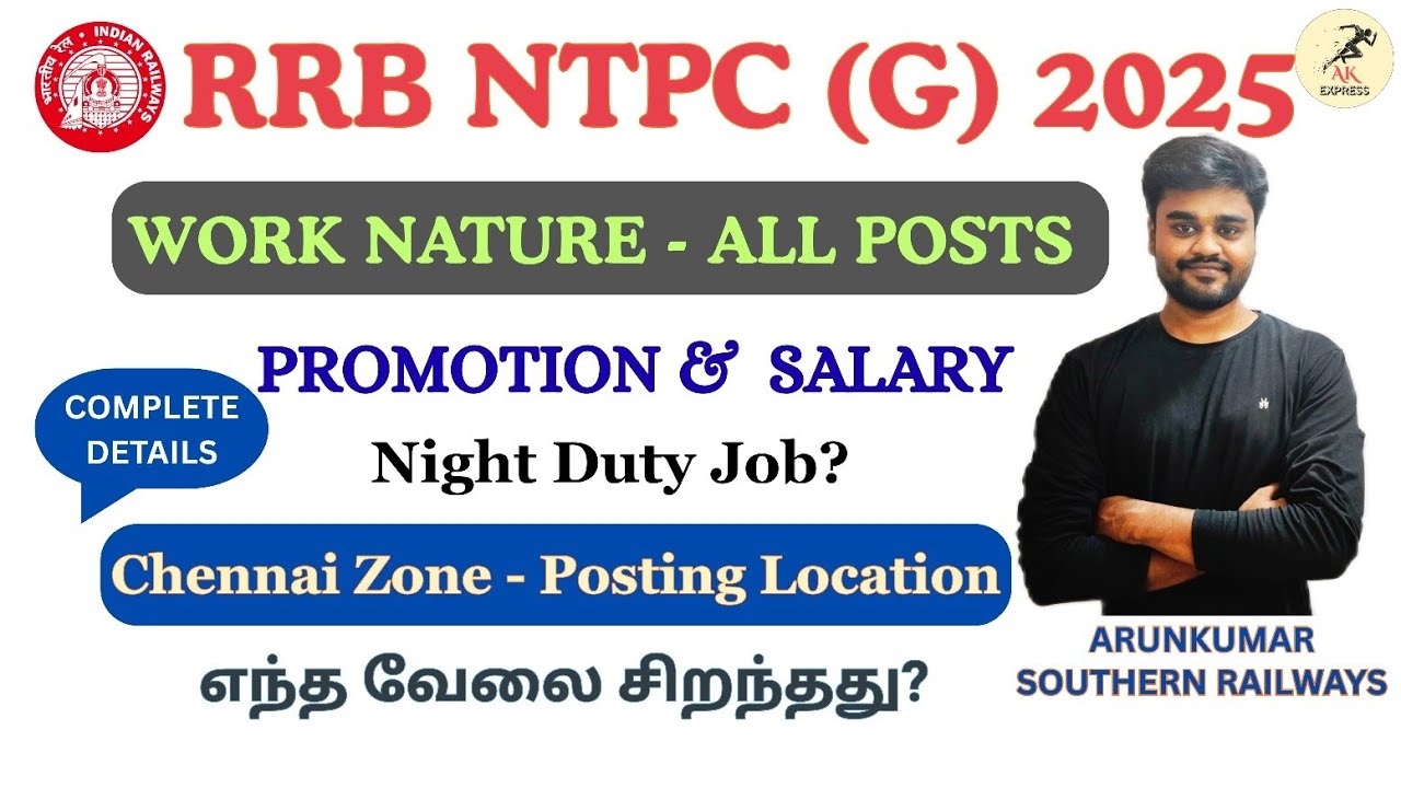 RRB NTPC Graduate 2025 | All Jobs Work Nature | Promotion | Salary | Complete details 💯