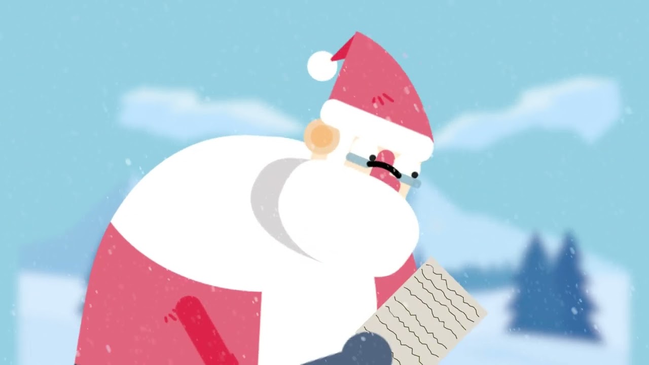 Modern Santa Animation | Minimal Holiday Motion Design