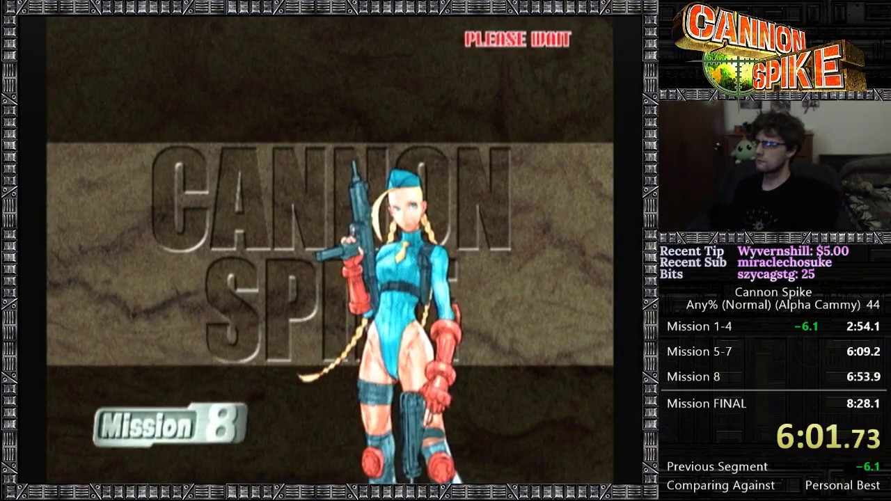 Cannon Spike Any% (Normal) 1CC Speedrun [Alpha Cammy] in 8:17
