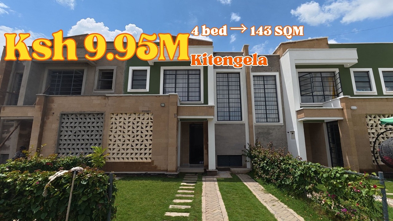 KSh 9.95M 4-Bed Maisonette Tour in Kitengela | Gated + Solar & Borehole #Kitengela #RealEstate