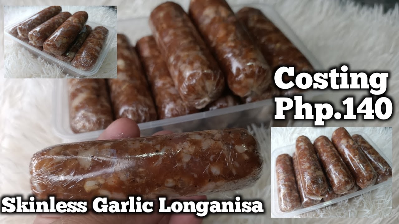 Homemade Skinless Garlic Longanisa by Mhlechoice Madiskarteng Nanay