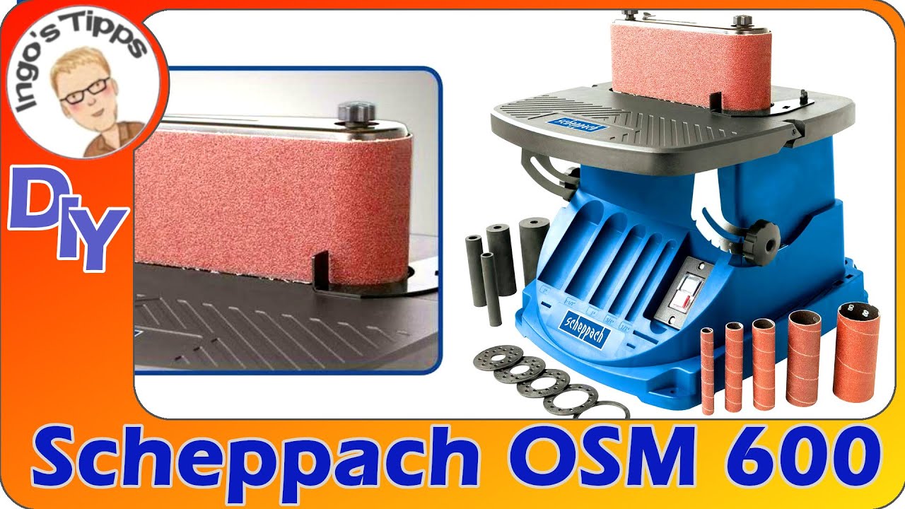 Oszillierender Bandschleifer Spindelschleifer OSM600 v. Scheppach neu in meiner Werkstatt IngosTipps