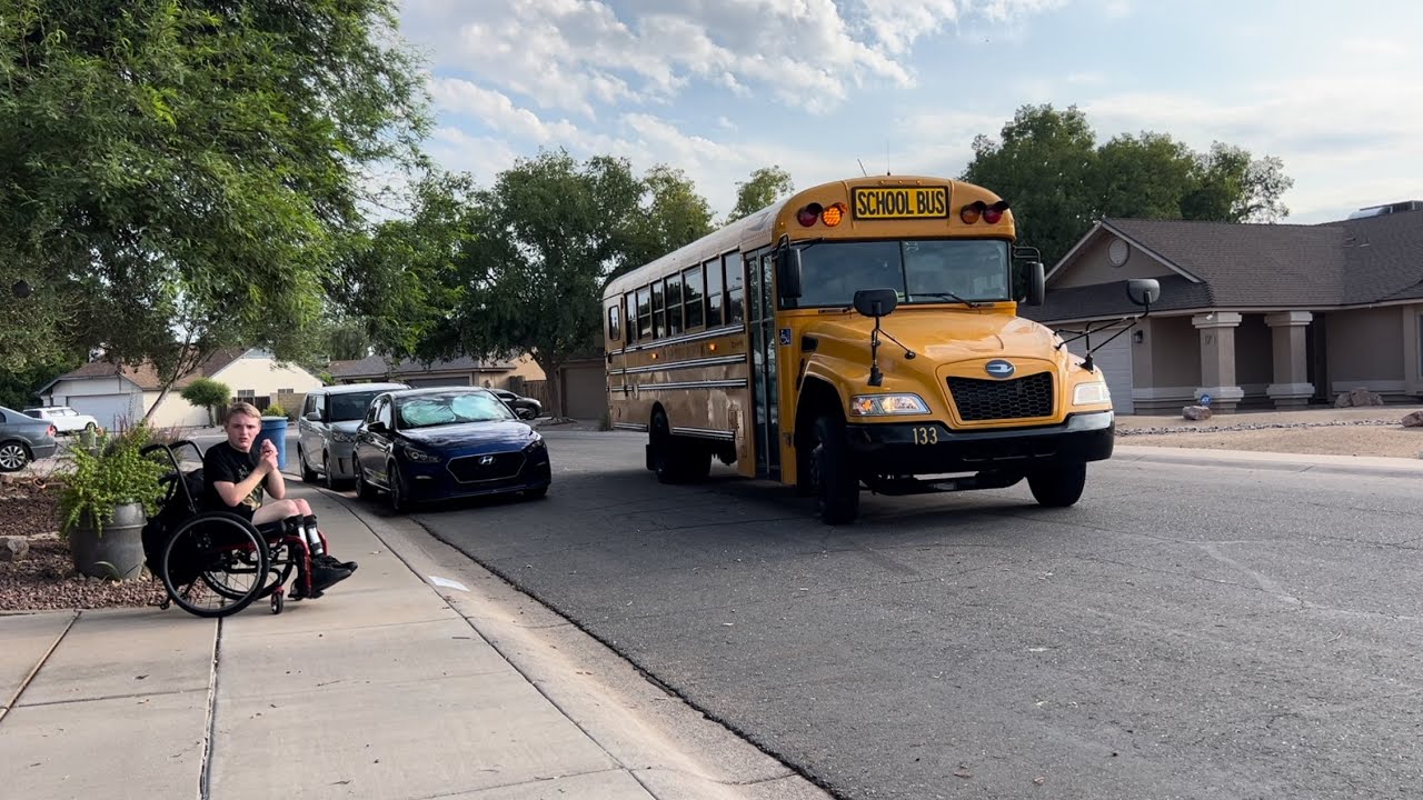 First day of school for the Sagan bus
