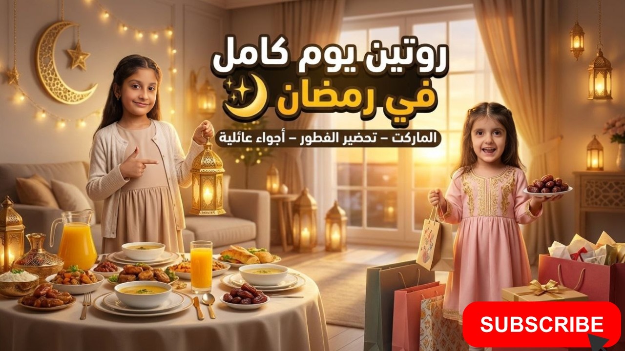 روتين يوم كامل في رمضان 🌙 | الماركت + تحضير الفطور وأجمل أجواء عائلية مع كنانه وكارولين
