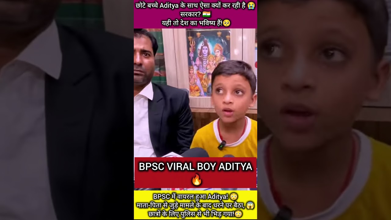 Little Aditya raising his voice at the 🇮🇳BPSC protest&hellip;😥🔥❤️#cjpprotest #shorts #jantarmantar #vira...