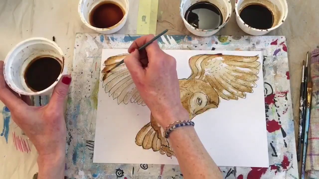 Coffee Value Chart with Coffee Owl Painting Tutorial