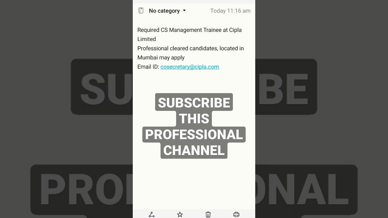 CS MANAGEMENT TRAINEE VACANCY 2022 #cstraineevacancy I