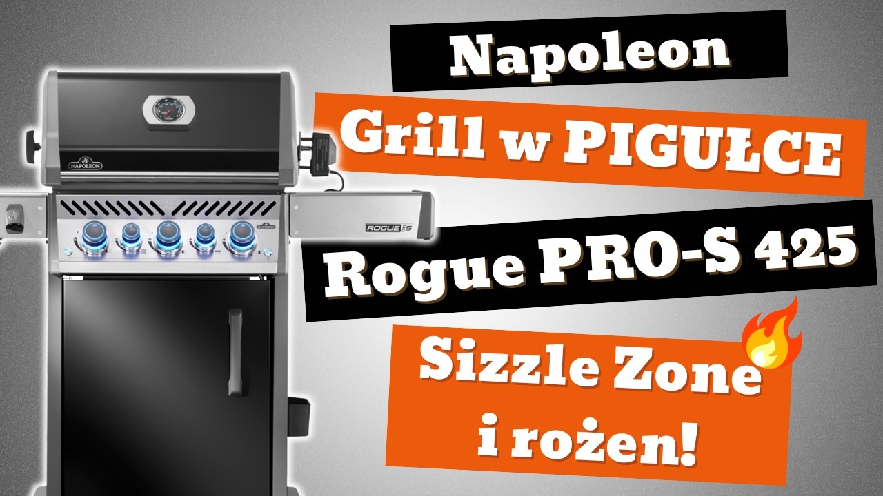 Grill gazowy Napoleon Rogue PRO-S 425 z rożnem &ndash; szybka prezentacja | Grill w pigułce