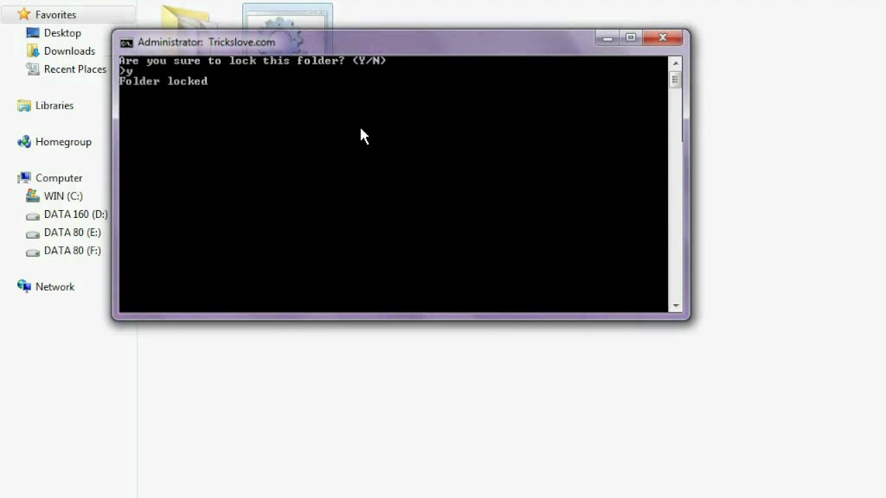 How to create password protected folders using a notepad - Notepad Tricks 1