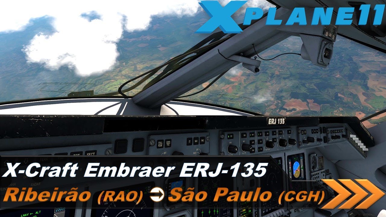 Estreia: X-CRAFT ERJ-135 - Ribeir&atilde;o Preto (RAO) - S&atilde;o Paulo (CGH) - EP141