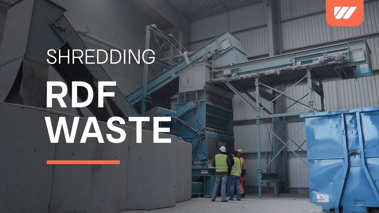WEIMA Shredder FineCut 2500 Hydro shreds for RDF production