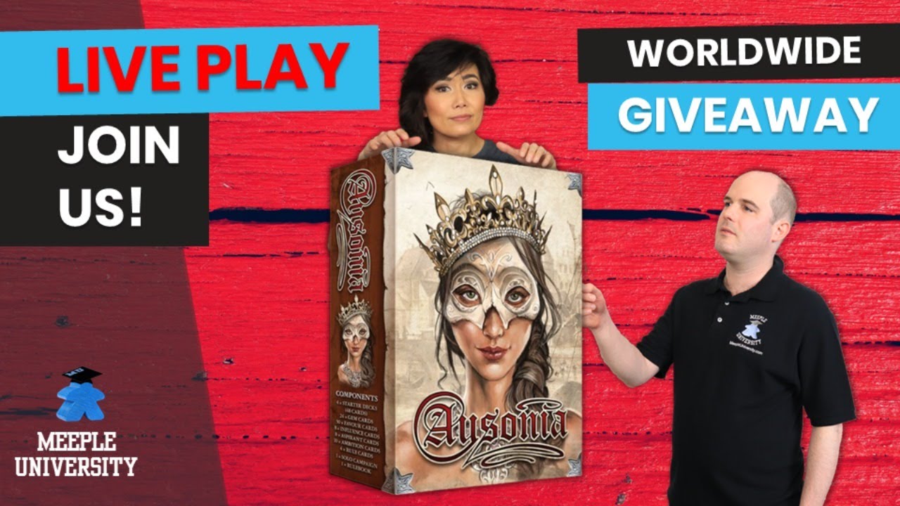 Ausonia Board Game -  LIVE Playthrough & Worldwide Giveaway